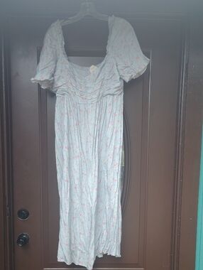 Auguste The Label Pale Blue Floral Maxi Dress